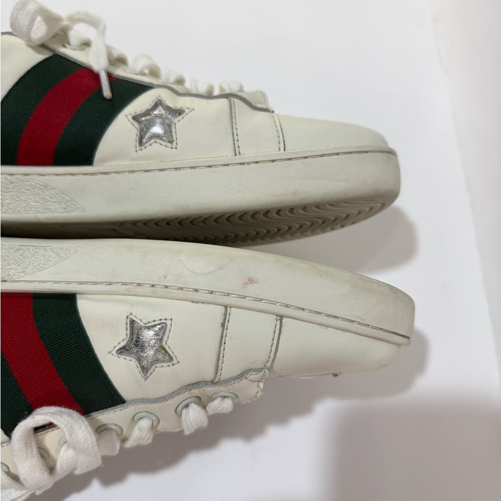 Gucci White Sneakers with Star Accents for men’s size 43 EU - Picture 9 of 15